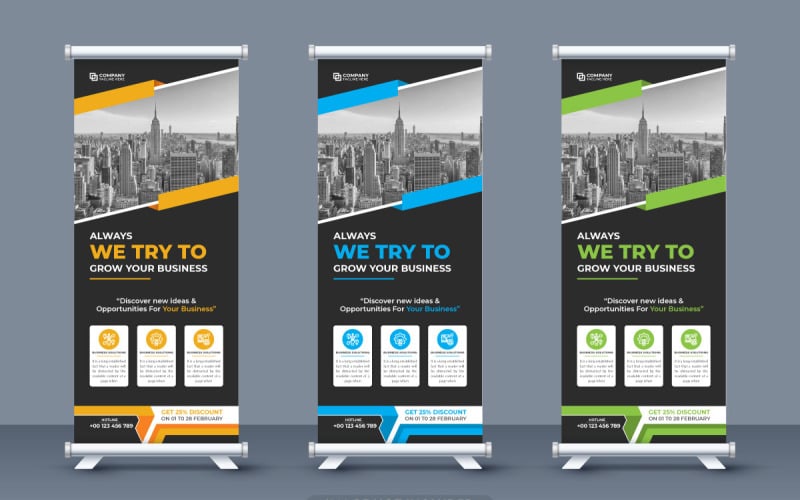 Reklama biznesowa roll up banner