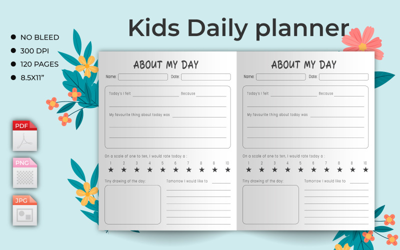 孩子们的每日计划日志