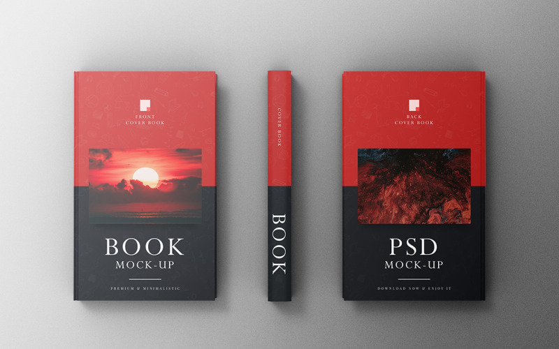 Boekmodel PSD-sjabloon Vol 57