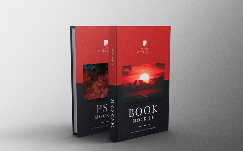 Libro Mockup Modello PSD Vol 54