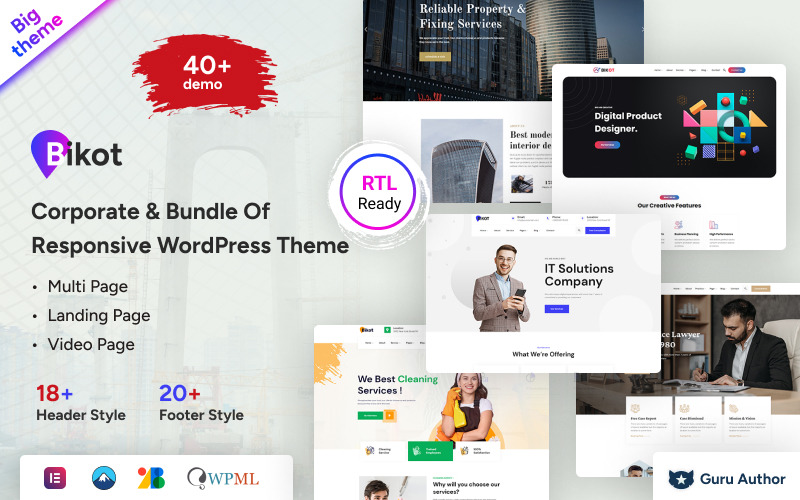 Bikot - Corporate & Bundle Of Responsive WordPress 主题
