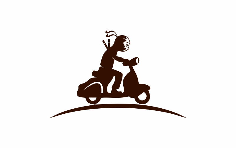 Modello di logo moto Ninja