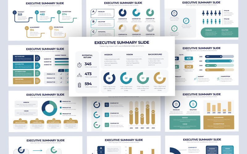 Samenvatting Dia's Google Presentaties-sjabloon