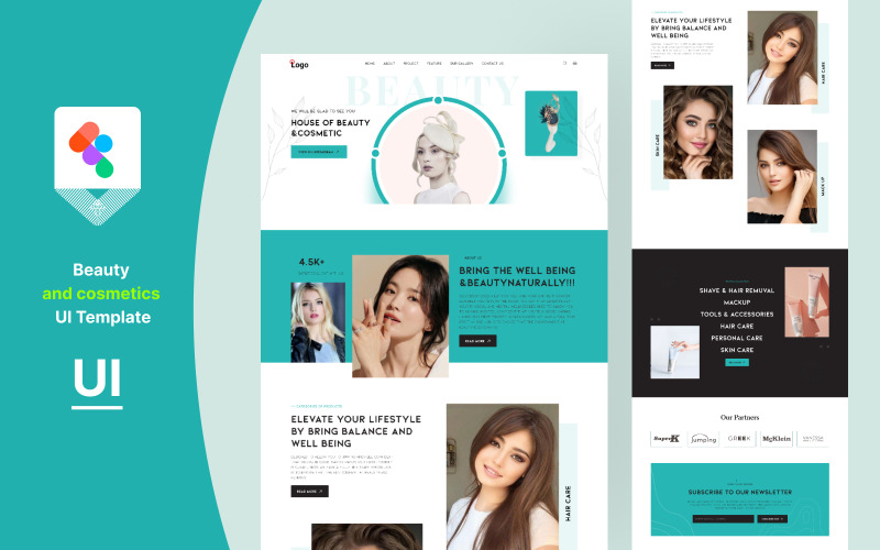 Beauty Cosmetics UI-Vorlage