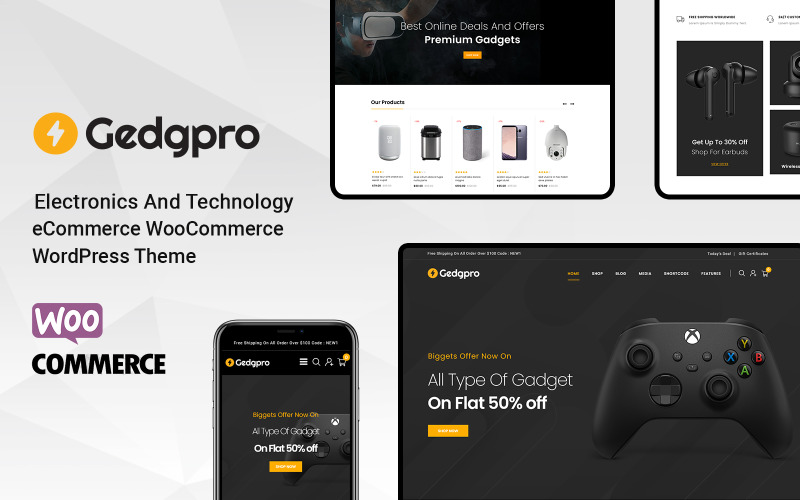 Gedgpro – тема WooCommerce для електроніки та мобільних пристроїв
