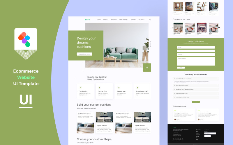 Modèle d'interface utilisateur de site Web de commerce électronique