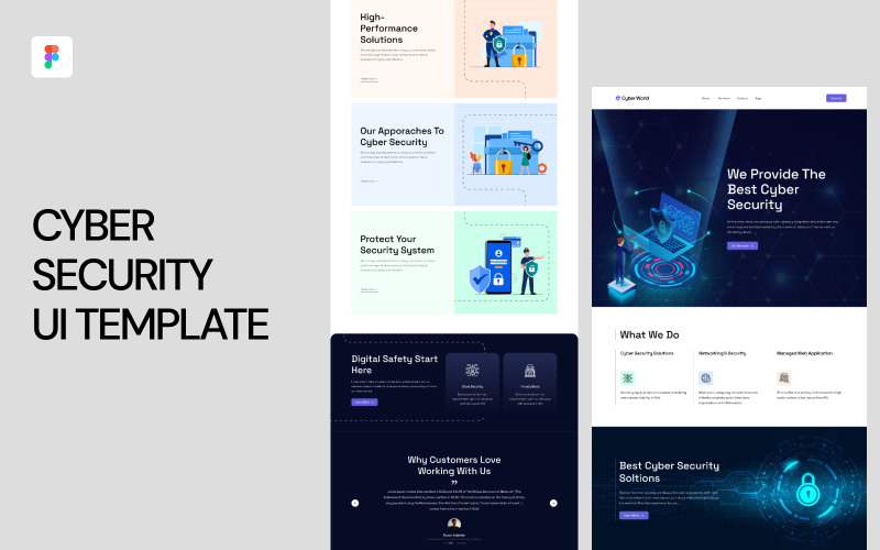 Cyber Security UI Template