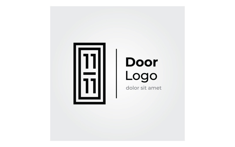 Dörrlogotyp vektor affärsvektor 4
