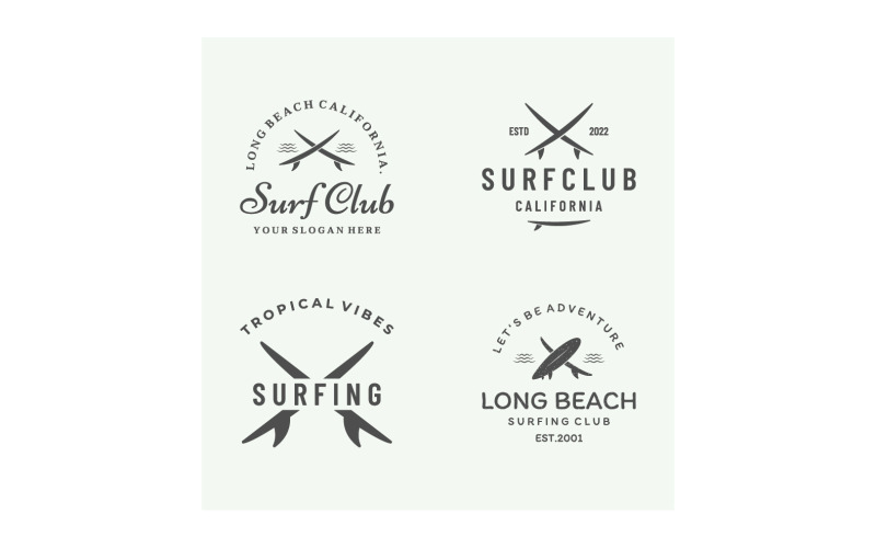 Logo delle vacanze estive del surf club 21