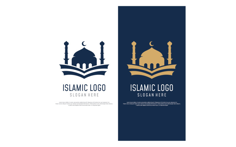 Moskee Logo vector sjabloon vector 8