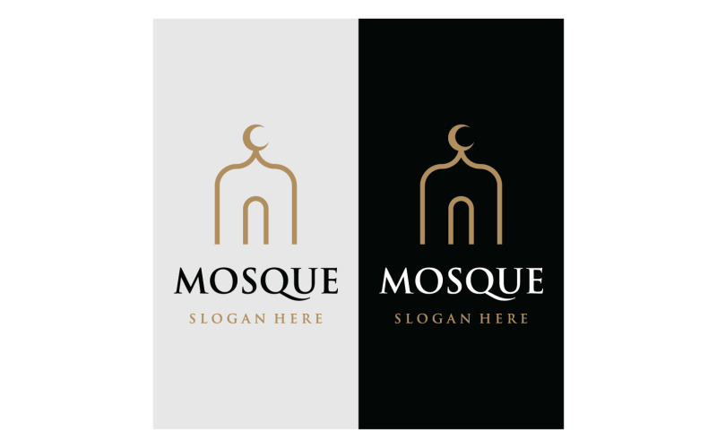 Mosque Logo vector template vector 13