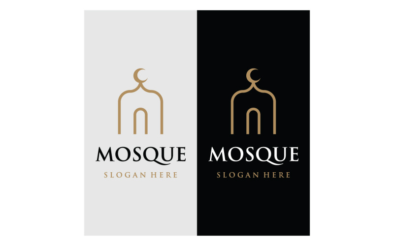 Mosquée Logo vector template vecteur 13