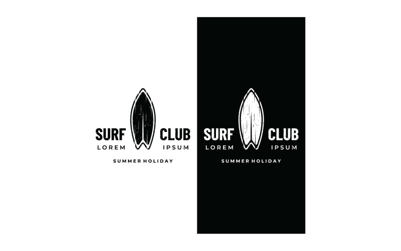 Surf club summer holiday logo 17