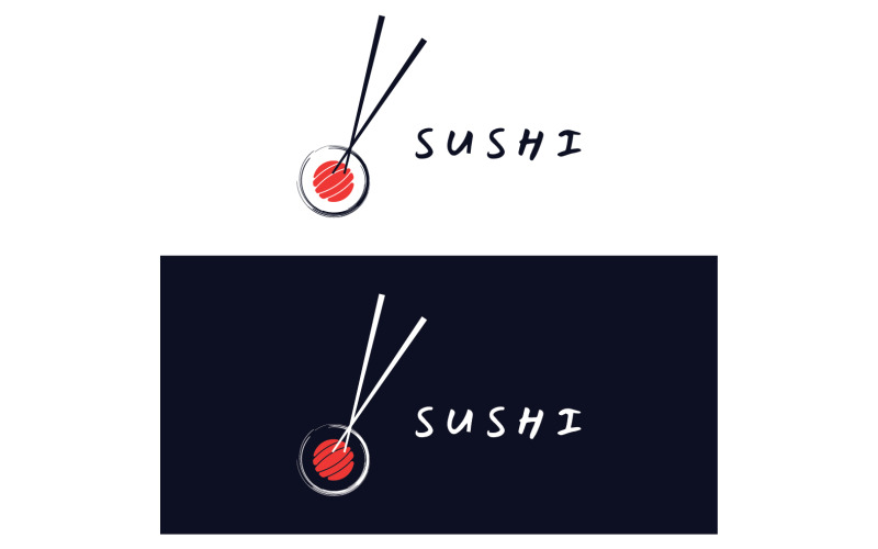 Sushi cibo Giappone logo vettoriale 15