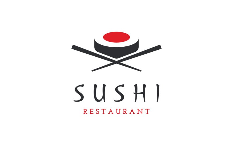 Sushi Food Japan Logo Vector 2 #307446 - Templatemonster