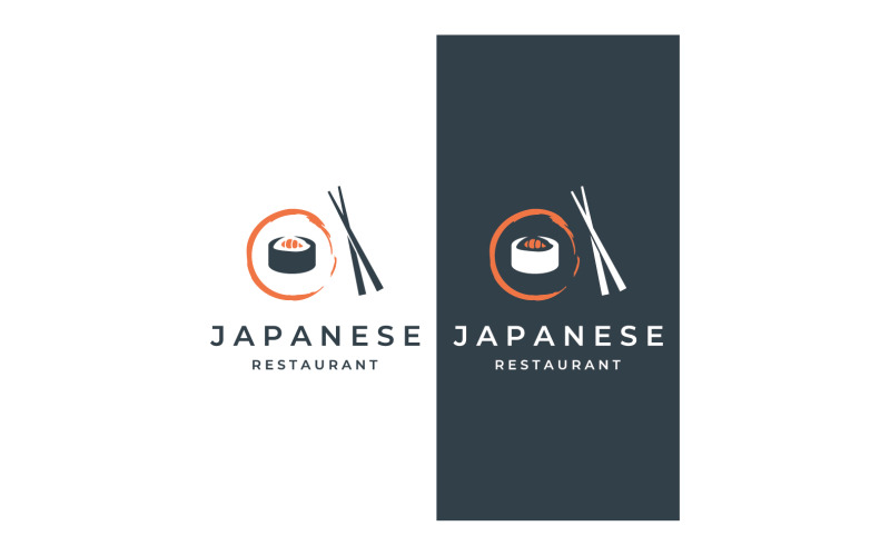 Vetor de logotipo do Japão de comida de sushi 18