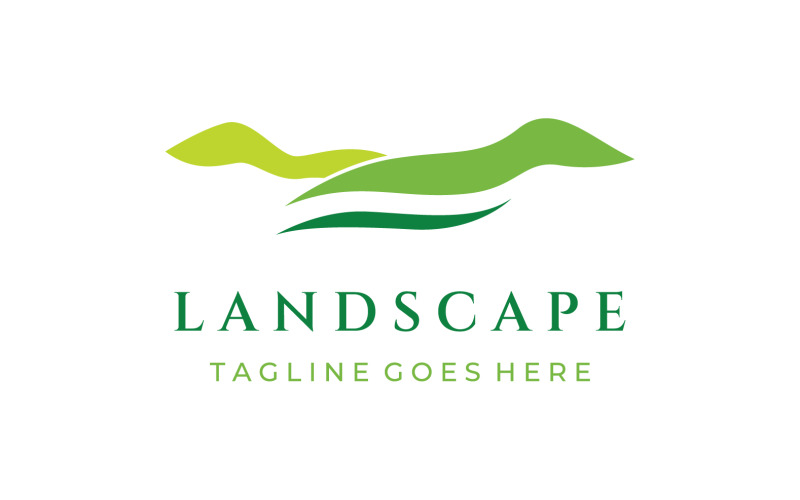 Landskap jordbruk ocean sun logotyp 7