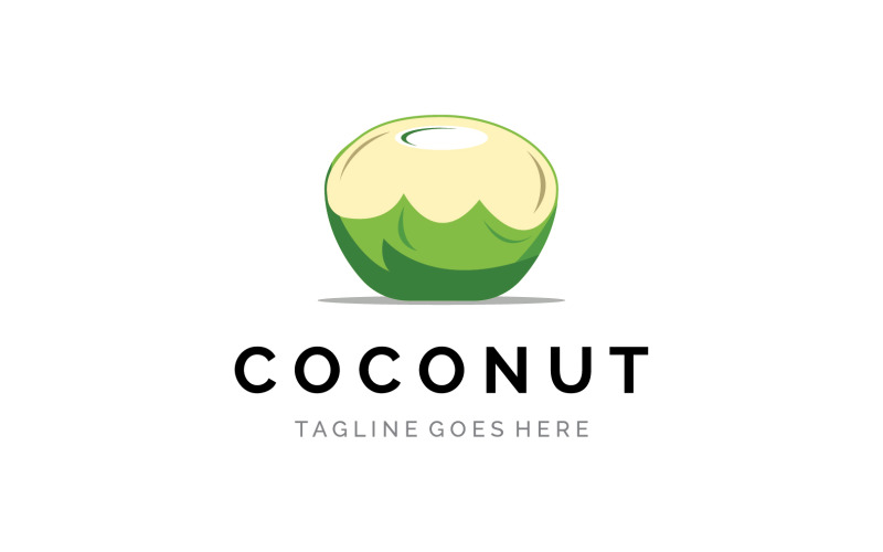 Logo čerstvého nápoje z kokosového ovoce 5