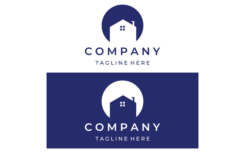 Logotipo 2 da venda da construção da casa da propriedade