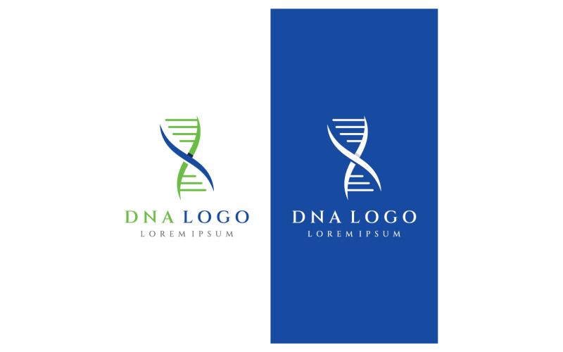 Dna medicinsk hälsa logotyp vektor 11