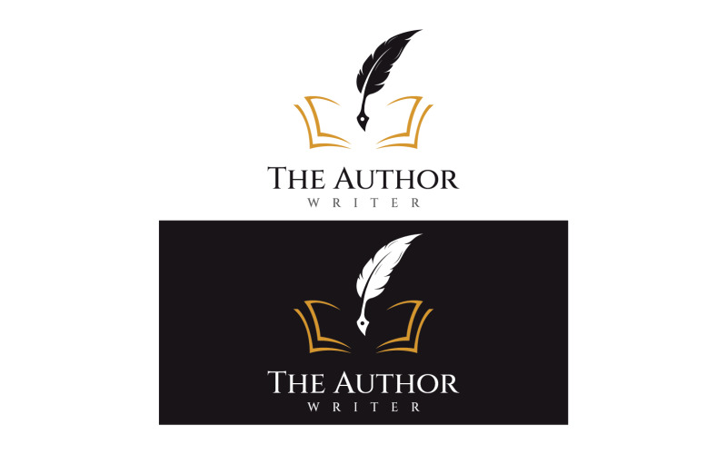 Feather pen signature lawyer logo 14 - TemplateMonster