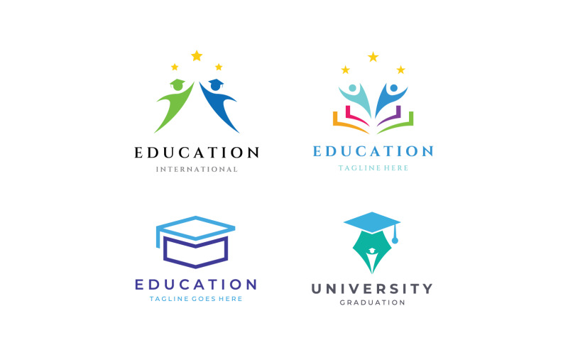Eğitim Üniversitesi okul logo vektörü 28