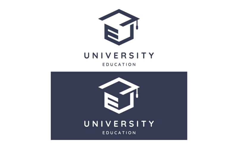 Logo de l'école universitaire de l'éducation vecteur 25