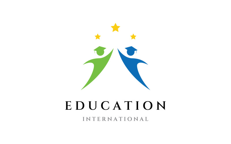Logotipo da escola universitária de educação vetor 6
