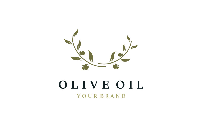 Olive oil tree logo vector 7