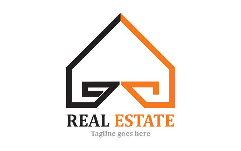 Design Simples e Moderno de Logo Imobiliário
