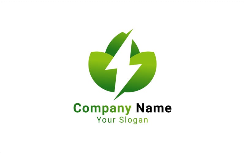 Logo di energie ecologiche verdi