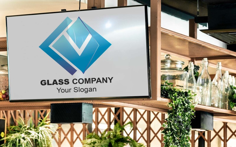 Šablony loga společnosti Glass