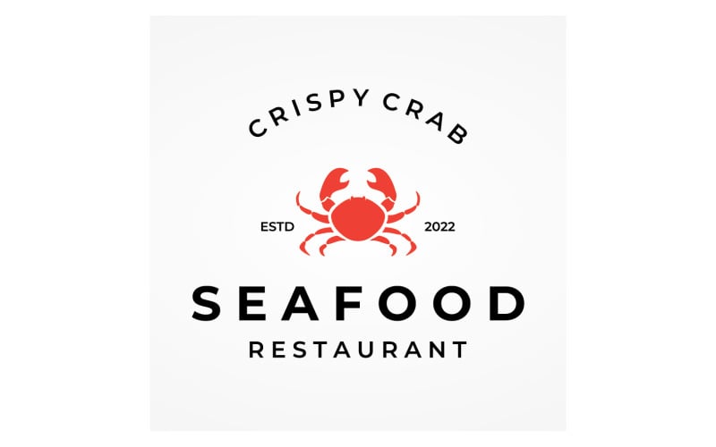 Seafood Crab Food Fresh Logo 2 #308060 - Templatemonster