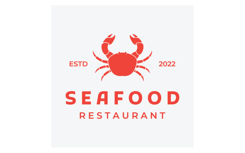 Seafood crab food fresh logo 4 #308062 - TemplateMonster