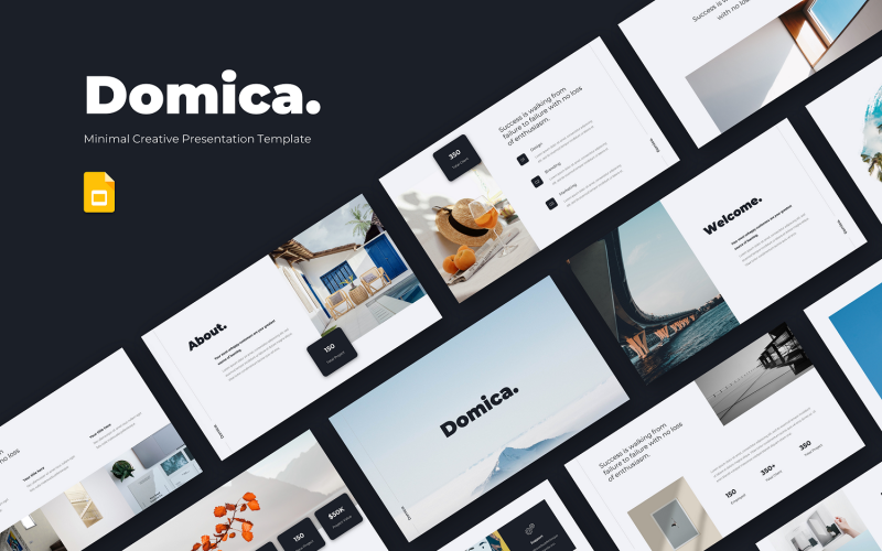 Domica - Minimale Pitch-Deck-Google-Folienvorlage