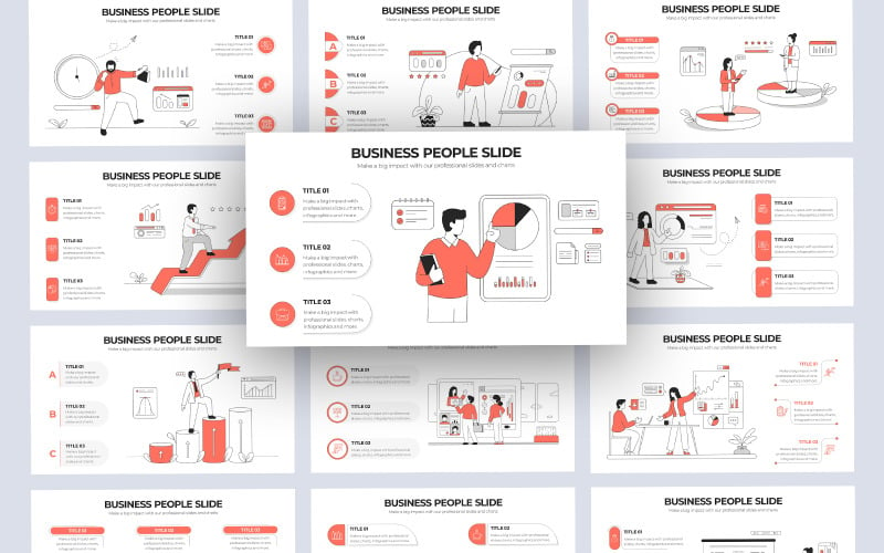 People Vector Infographic Keynote Template