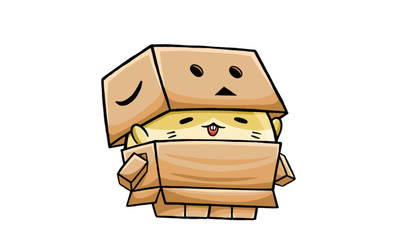 Simpatico cartone animato di Danbo criceto