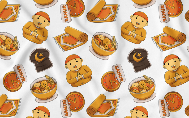 Ramadan Kareem Seamless Pattern 05