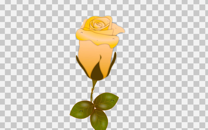 bouquet de roses réalistes de rose jaune de vecteur avec une fleur rouge à utiliser pour le modèle