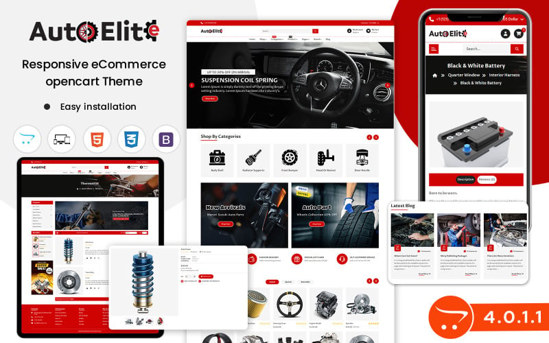 Autoelite - Opencart Template for Auto, Cars, Bikes and Auto Parts Sellers