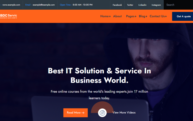 Badsa - Thème WordPress pour solutions et technologies informatiques