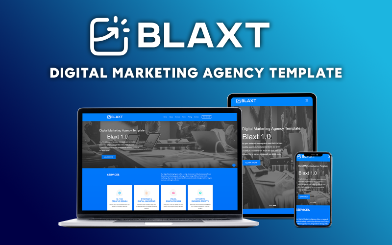 Blaxt – Digitális Marketing Ügynökség sablon