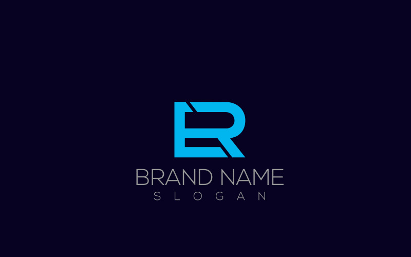 Er logotipo | Modelo de logotipo de carta Er ou Re