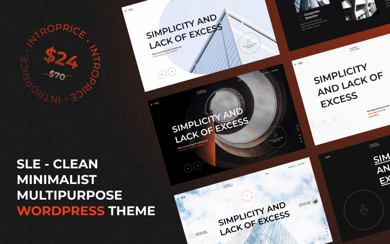SLE - Clean Minimalist Multipurpose WordPress theme