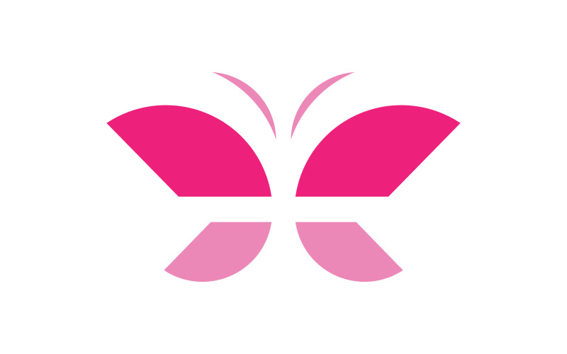 Krása Butterfly Logo vektorové šablony V8