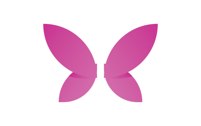 Schoonheid vlinder Logo vector sjabloon V6