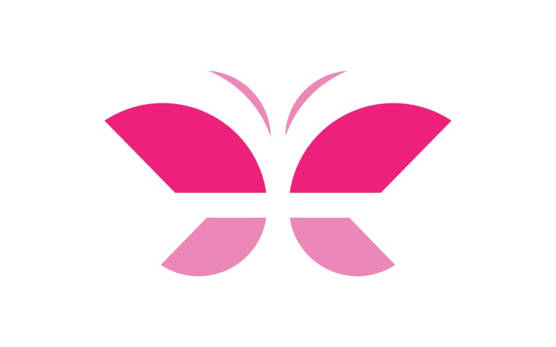 Векторный шаблон логотипа Beauty Butterfly V8