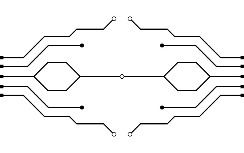 Circuit vector illustratie ontwerp V7
