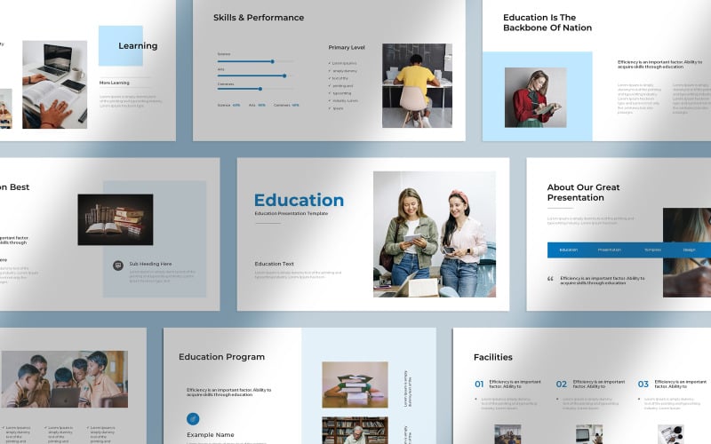 Corporate Education Presentation Layout - TemplateMonster