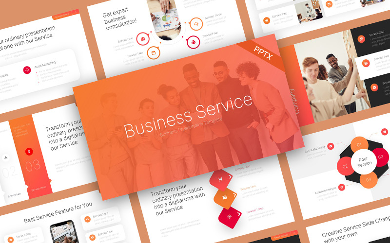 Business Services Professional PowerPoint Template